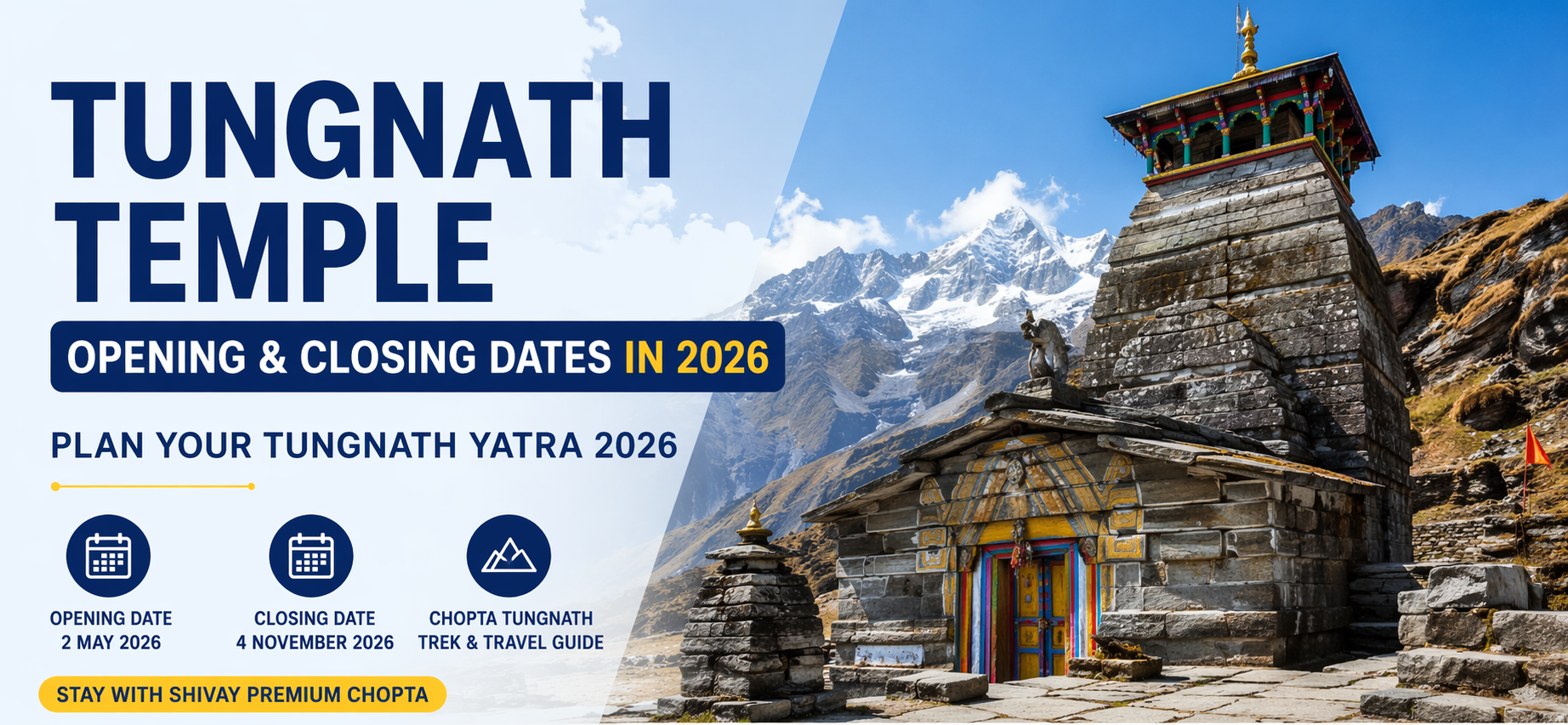 Tungnath Temple Opening Date 2026